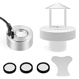 Mxmoonant 350ml / H Ultraschall-Nebelmacher Mini Fogger Metallzerstäuber mit abnehmbarem Spritzschutz für...