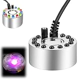 MXTIMWAN Ultraschall Vernebler, mit 12 LED Fogger, Mist Maker Wassernebler Fogger, Nebel Zerstäuber...