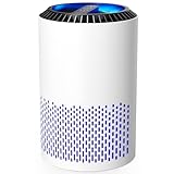 AROEVE Luftreiniger für Schlafzimmer, 7 W Luftreiniger mit H13 HEPA Filter, Rauch, Pollen, Hautschuppen,...
