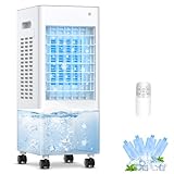 Mobile Klimaanlage Mobil Klimagerät Luftkühler 4 in 1 Ventilator mit Wasserkühlung Klimagerät ohne...