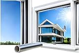 MARAPON® Sonnenschutzfolie Fenster innen [44.5x200 cm] Fensterfolie Sonnenschutz von innen durchsichtig von...