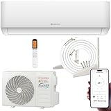 Split Klimaanlage 12000 BTU (bis 45m²) HANTECH H-PRO Heiz-&Kühlfunktion, Luftfilter, WIFI, Montagematerial...