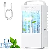 Klimaanlage Mobil, Mobile Klimaanlage mit 900ml Wassertank, Ventilator mit 2/ 4h Timer, 3...