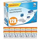 BigDean 12x 400g Luftentfeuchter Nachfüllpack Feuchtigkeitskiller Feuchtigkeits-Stopper Nachfüll-Beutel...