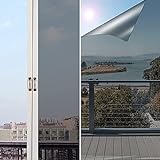 Spiegelfolie Selbstklebend 90*200cm,NEEMOSI Fensterfolie Innen Fenster Sonnenschutzfolie für...
