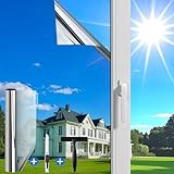 Guuteee(44.5X200cm Silber) UV-Schutz Sonnenschutzfolie Fenster innen oder außen/Spiegelfolie Fensterfolie...