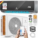 KESSER® Klimaanlage SET Split - mit WiFi/App Funktion Klimagerät - Kühlen A++/ Heizen A+ - 9000 BTU/h...