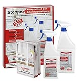 Stoppex®-Schimmelentferner-Set (1,5l)-Maximale Wirkung gegen Schimmel für Wand, Bad und Silikonfugen I...