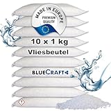 Bluecraft - 10x 1kg Luft-Entfeuchter Granulat Nachfüllpack im Vliesbeutel Raumentfeuchter ohne Strom...