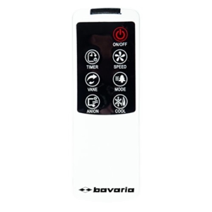 bavaria Luftkühler BLK 65 (65 W, 6,5 l Wasserbehälterinhalt, Timerfunktion, inkl. 2 Kühlakkus und 4 Lenkrollen) -