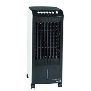 bavaria Luftkühler BLK 65 (65 W, 6,5 l Wasserbehälterinhalt, Timerfunktion, inkl. 2 Kühlakkus und 4 Lenkrollen) -